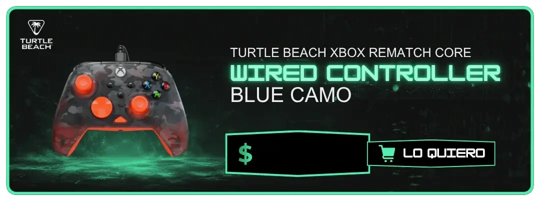 Controlador de Xbox Turtle Beach Rematch Core Wired - Camuflaje Azul