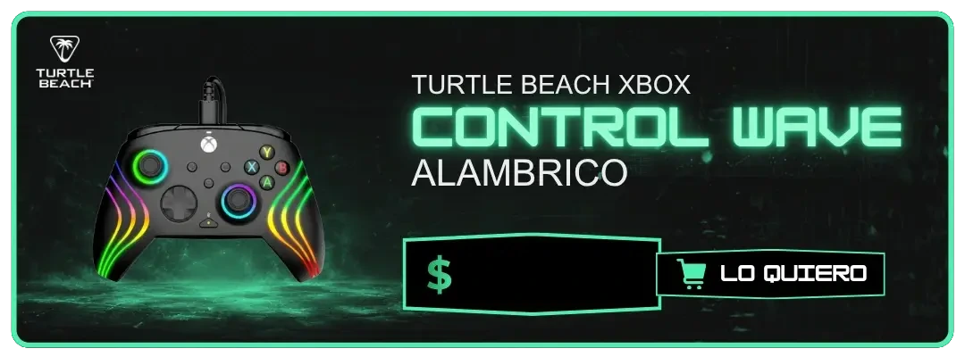 Controlador Turtle Beach Xbox Wave Alámbrico - Mando Gaming con Luces RGB